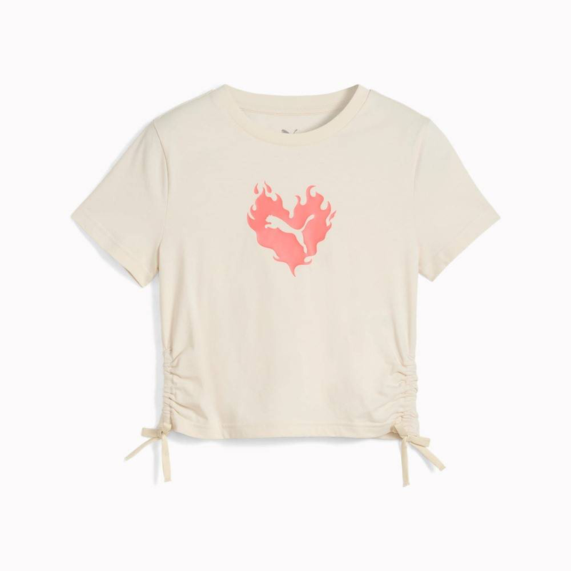 Flaming love knotted t-shirt g-null