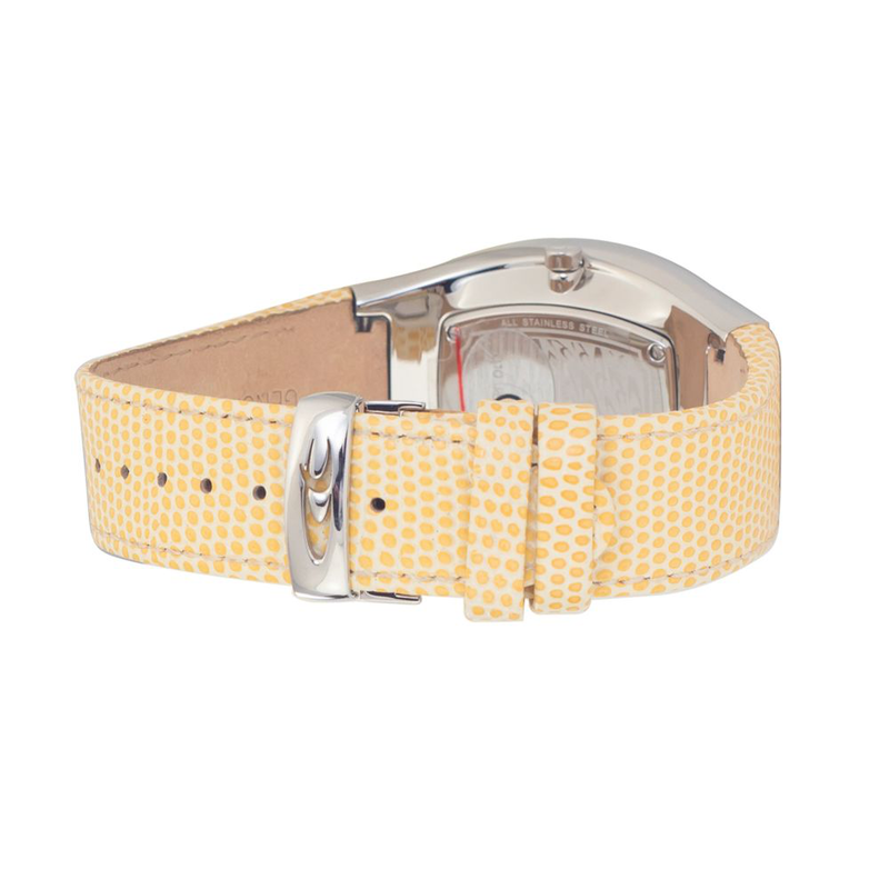 Bicolor leather watch-null