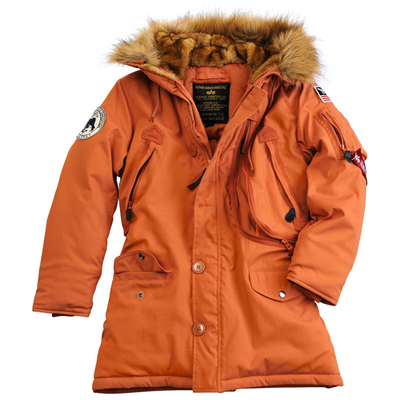Polar jacket womens, Burned Orange, medium