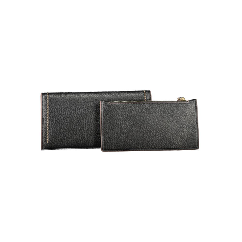 Nero poliuretano women wallet-null