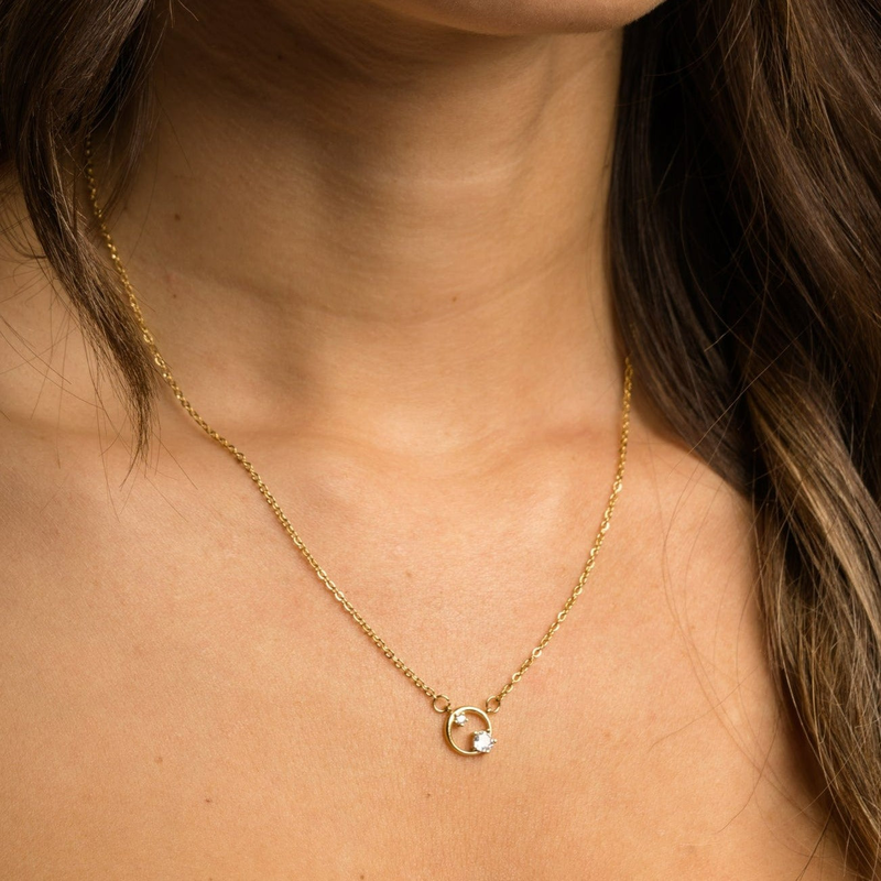 Karma gold necklace image number null