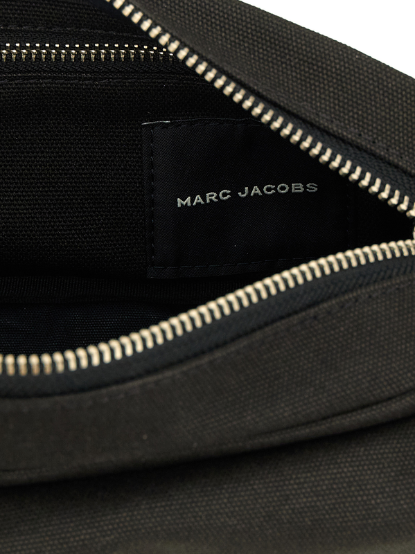Black cotton shoulder bag-null