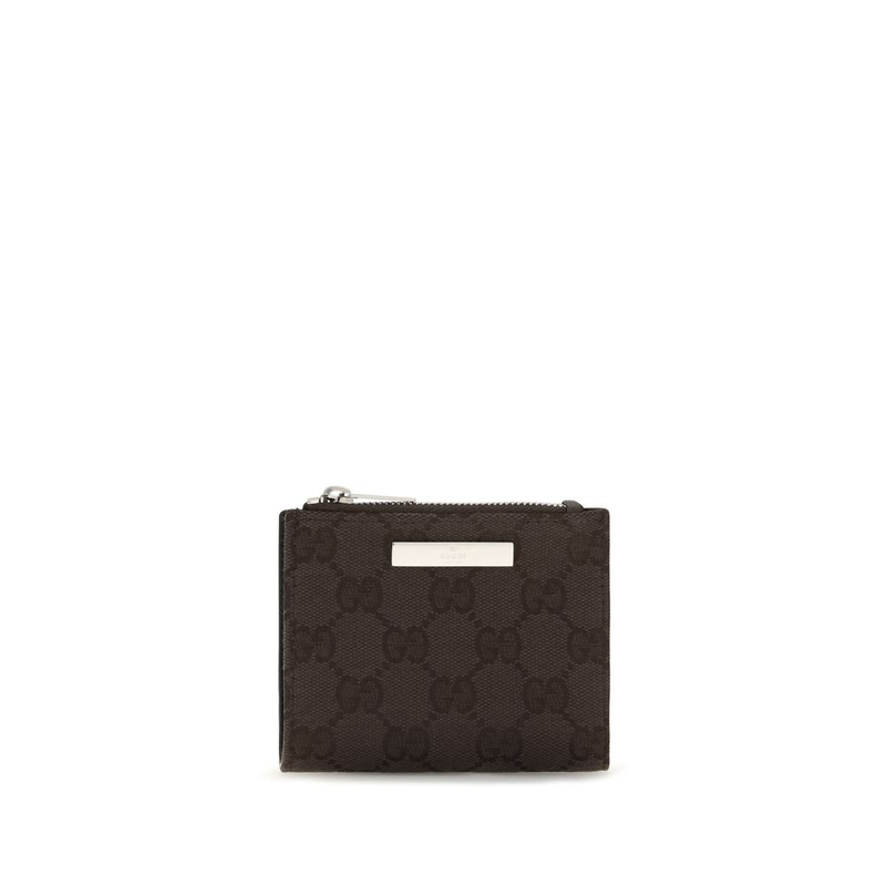 Black fabric wallet-null