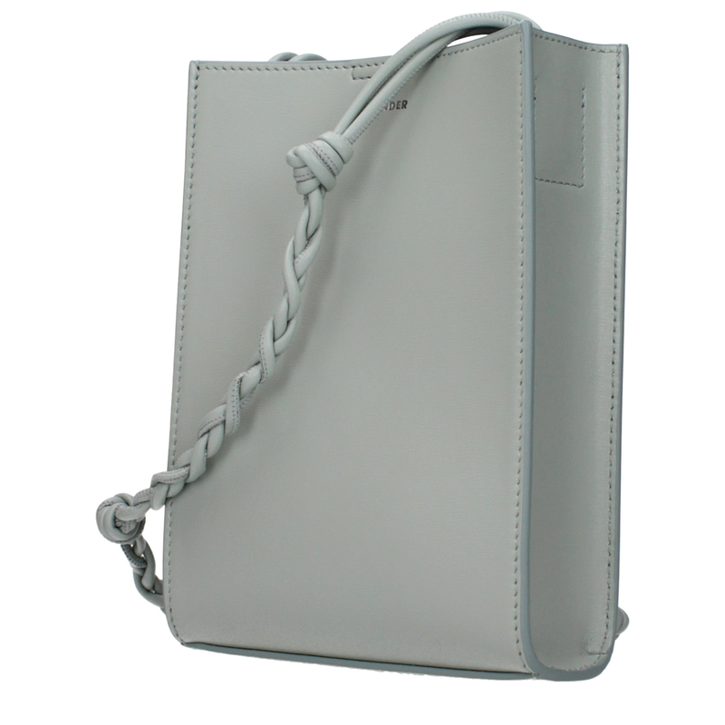 Green leather crossbody bag-null