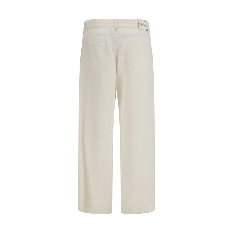 Beige cotton casual pants-null