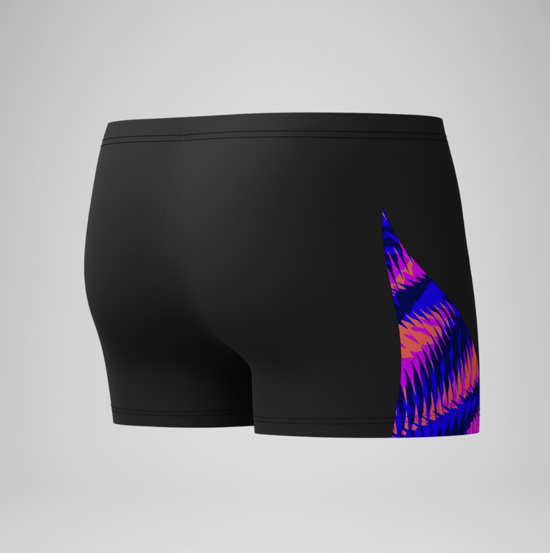 Speedo men's allover digital v-cut aquashort image number null