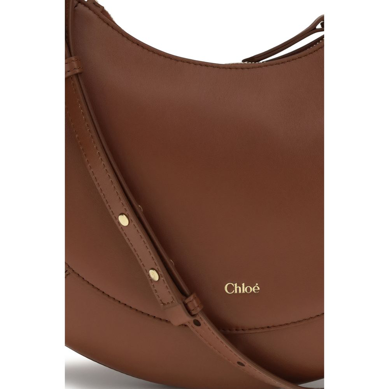 Brown calf leather bos taurus shoulder bag-null