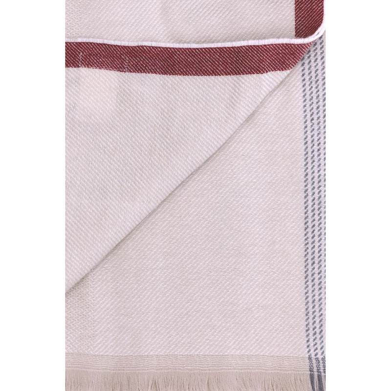 Beige cashmere scarf-null