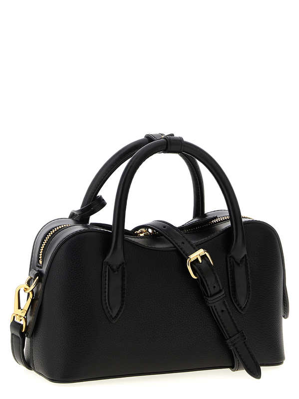 Black polyamide crossbody bag-null