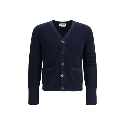 Blue cotton cardigan, Blue, medium