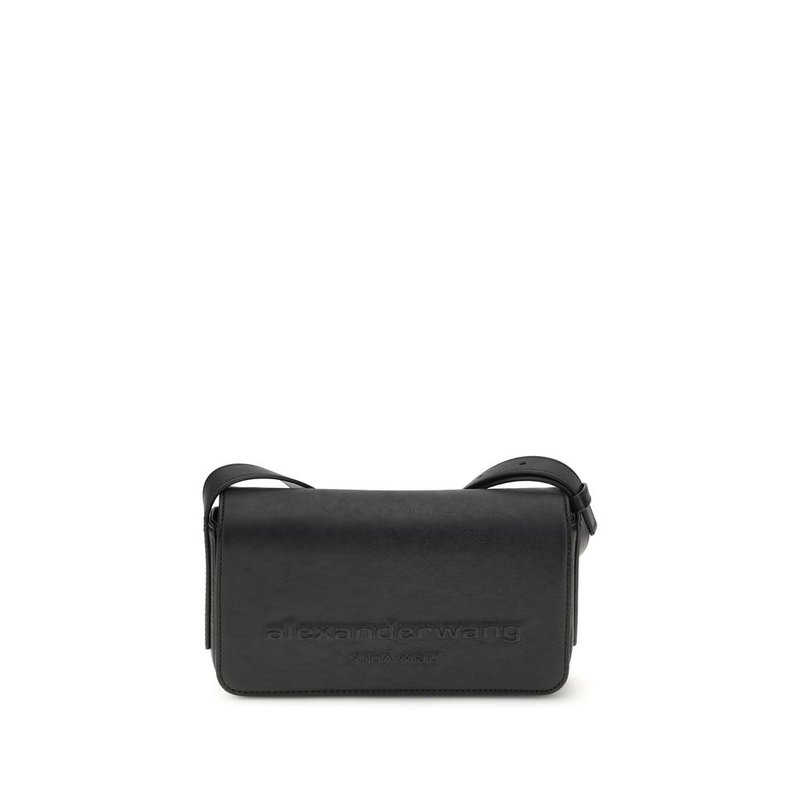 Black calf leather bos taurus shoulder bag-null