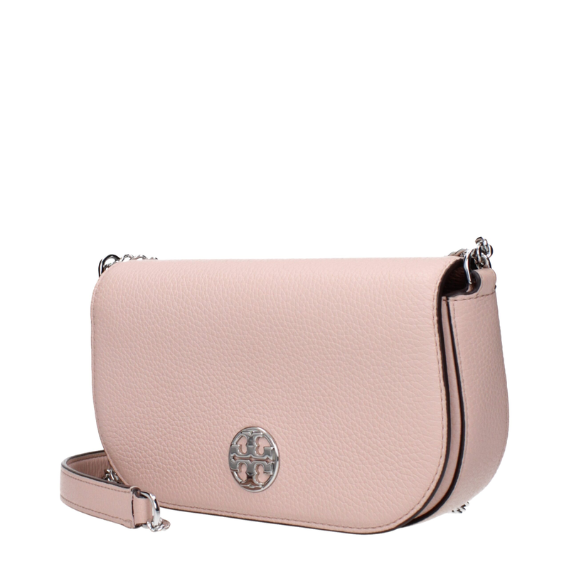 Pink leather crossbody bag-null