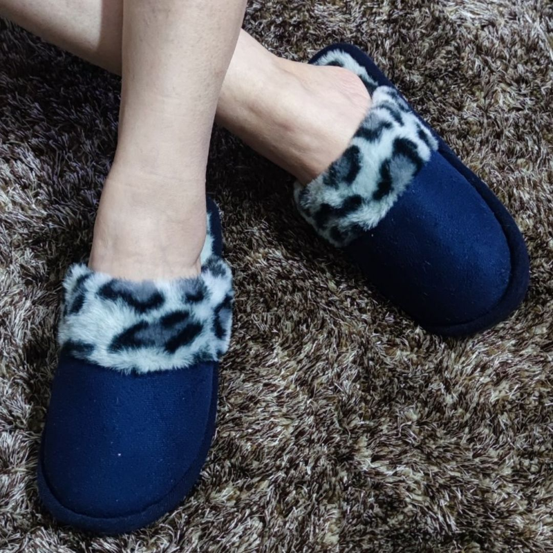 Womens cotton winter slippers #7975-null