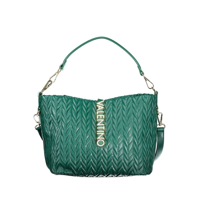 Verde poliuretano women shoulder bag, Green, medium