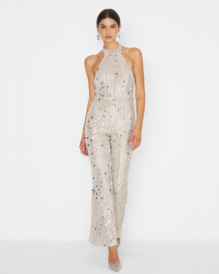 Silence chicago jumpsuit sd7015, Beige, medium