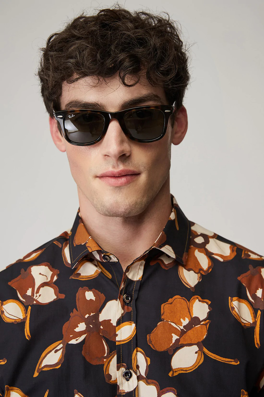 Stefan floral earthy fall shirt image number null