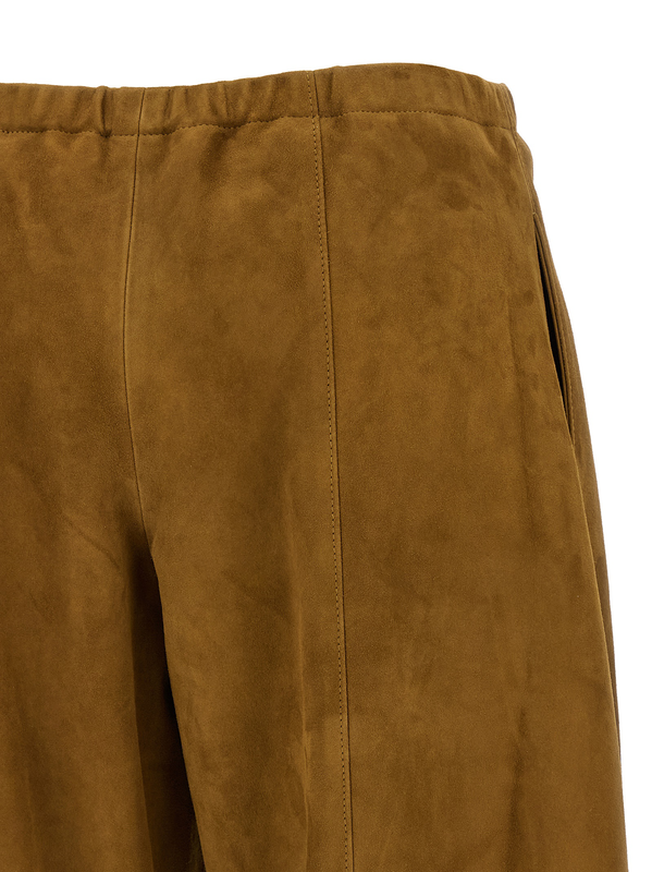 Brown leather pants-null