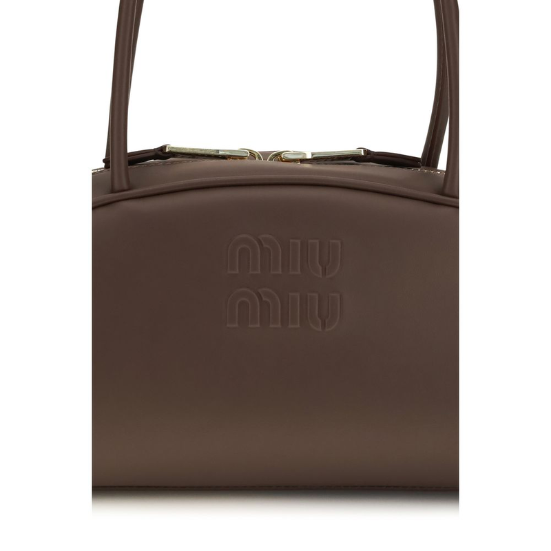 Brown calf leather bos taurus shoulder bag-null