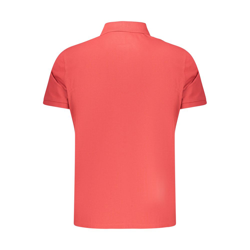 Red organic cotton men polo-null
