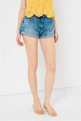 Suzie shorts womens, Denim, medium