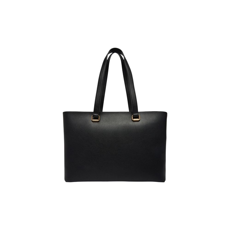 Black polyethylene handbag-null