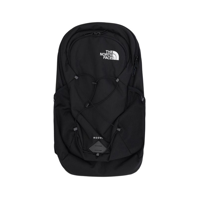 Black polyester backpack-null
