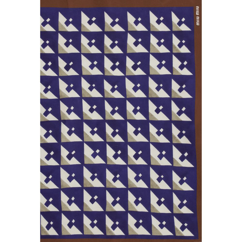 Multicolor silk scarf-null