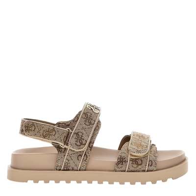Guess &gamma;&upsilon;&nu;&alpha;&iota;&kappa;&epsilon;ί&omicron; flatform, Beige Logo, medium