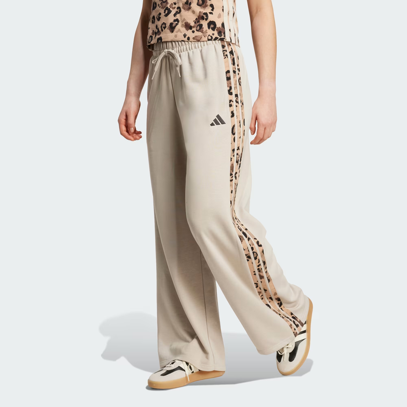 Adidas animal print 3-stripes open hem pants jm1841-null