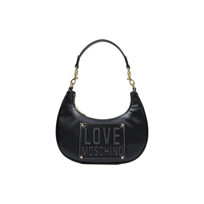 Black polyethylene handbag-null