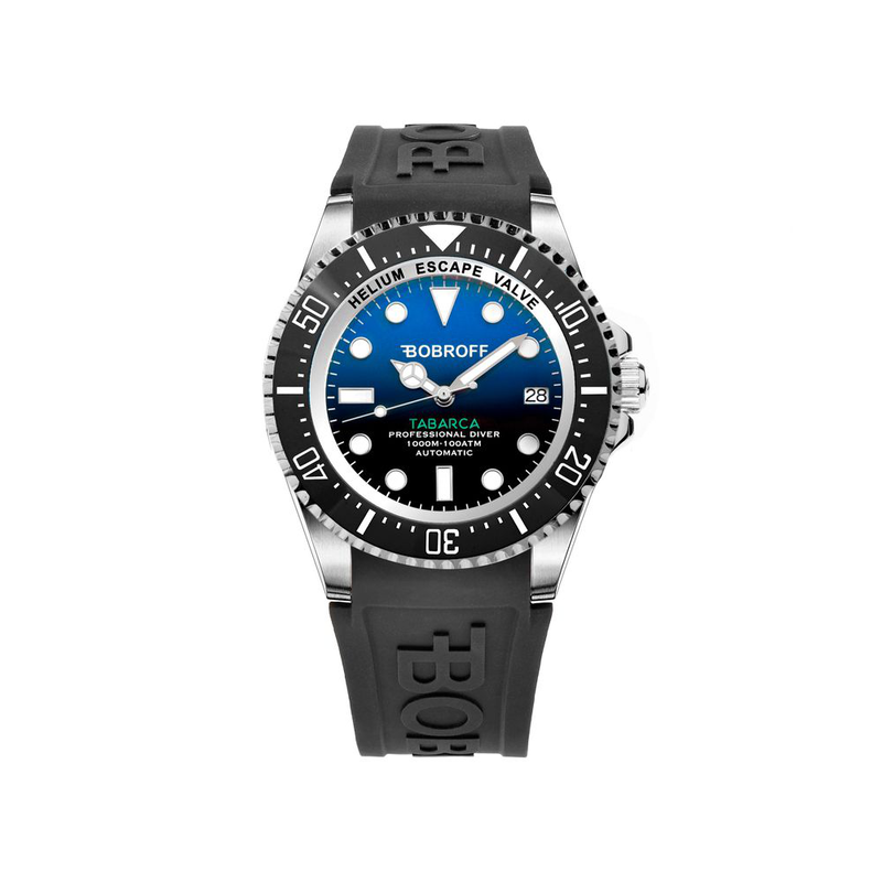 Black rubber sport watch-null