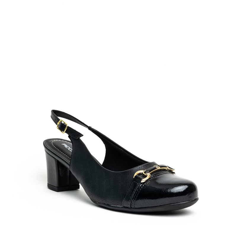 Piccadilly comfort slingback low block heel pumps-null