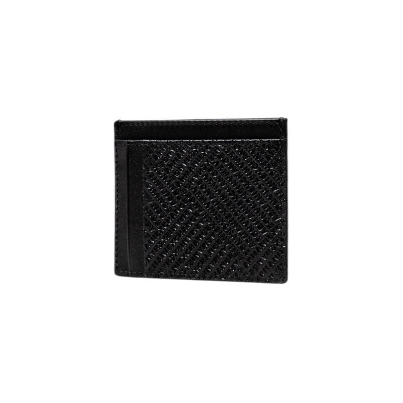 Black leather cardholder-null