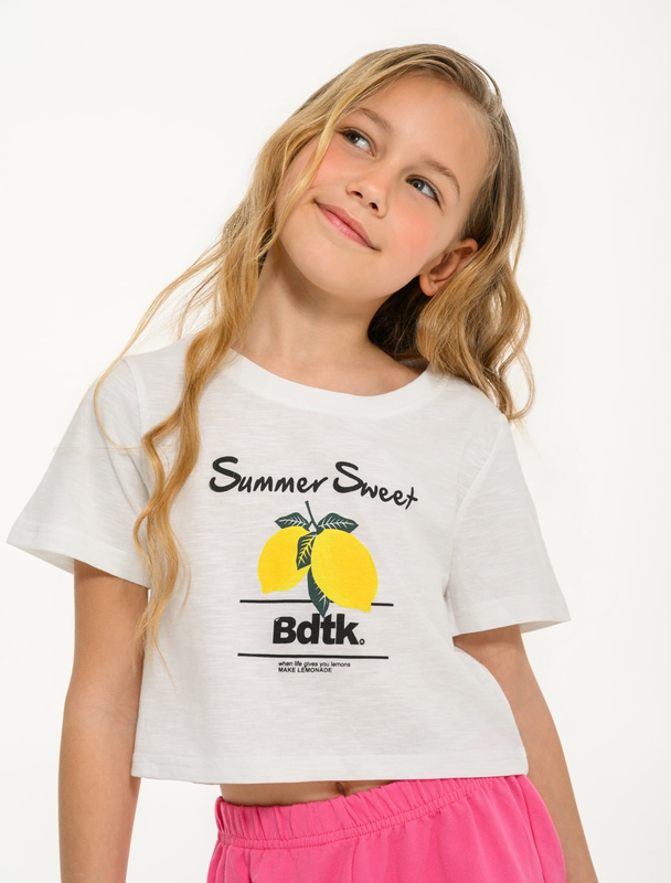 Bdtk junior girl's sets crop top & long shorts-null