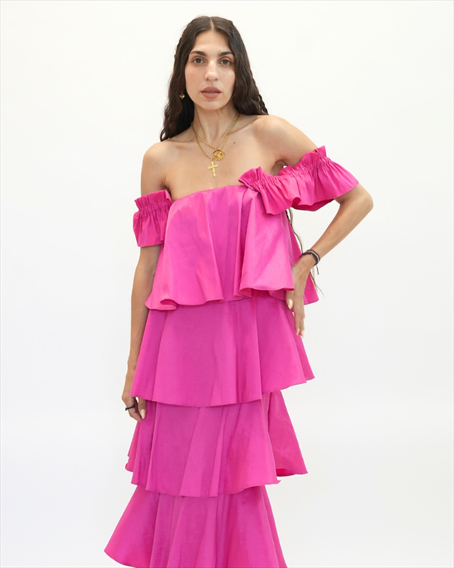Product image: Ponytails scorpios maxi frill dress ss2517-n-null