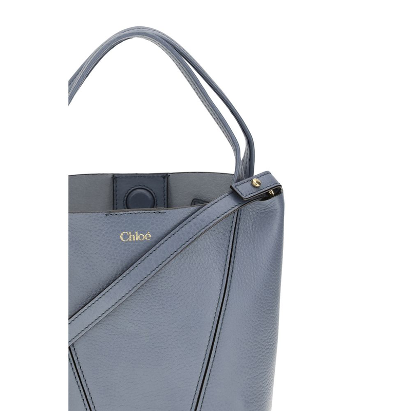 Blue calf leather bos taurus shoulder bag-null