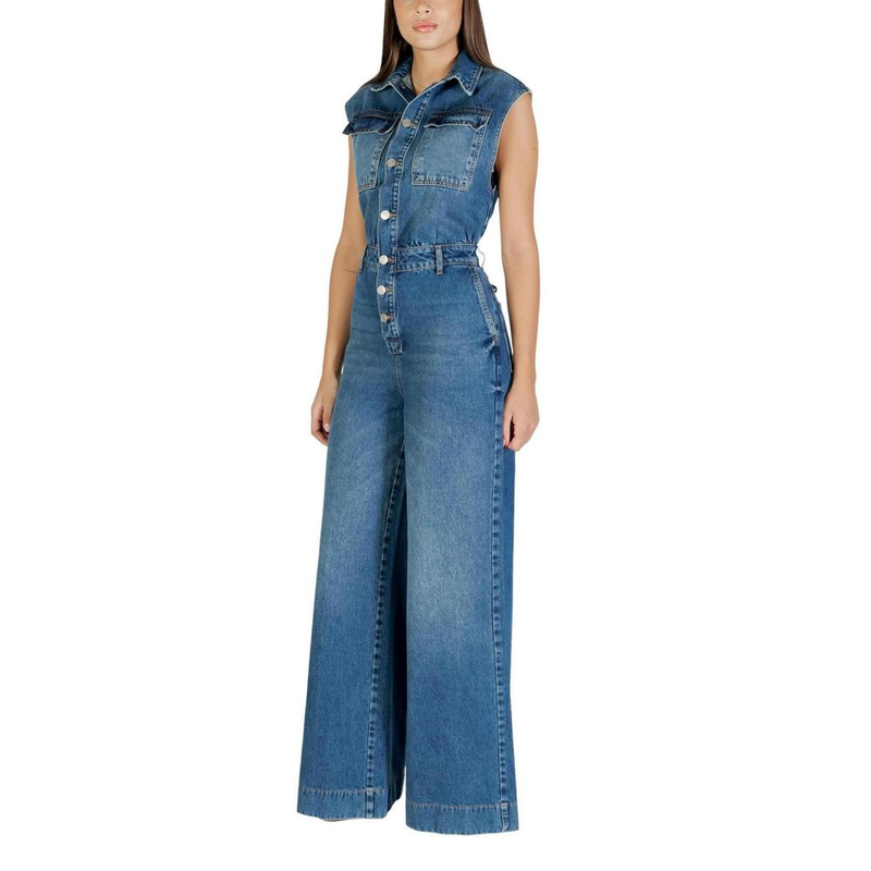 Blue cotton jumpsuit-null