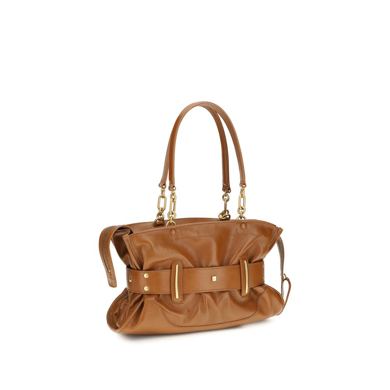 Brown calf leather bos taurus handbag-null