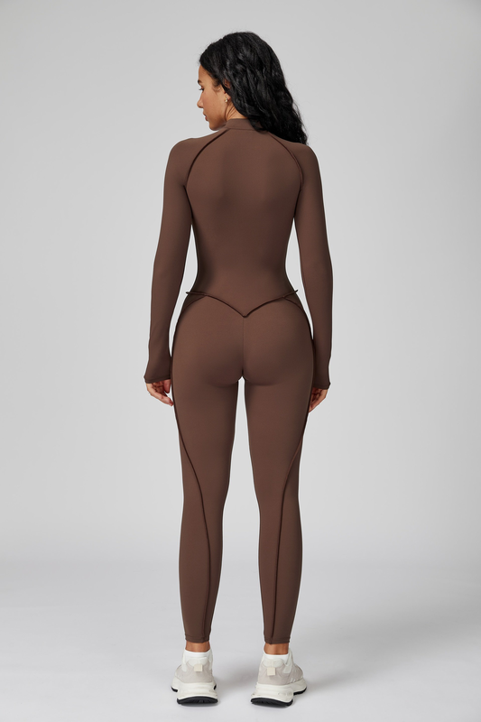 Amor long sleeve zipper jumpsuit-null