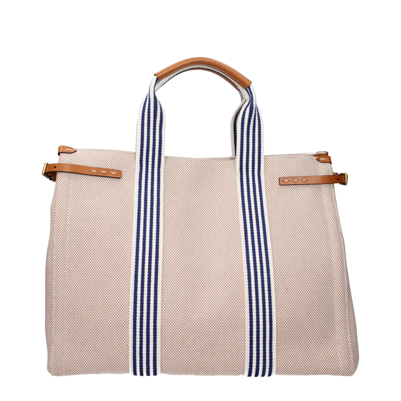 Beige fabric handbag-null
