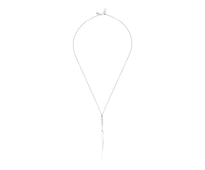 Freya teardrop necklace, Sterling Silver 925, medium
