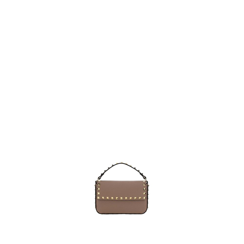 Beige calf leather bos taurus shoulder bag-null