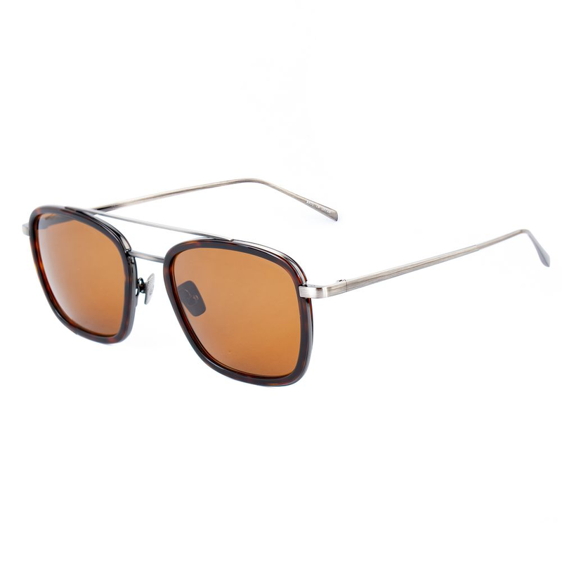 Gray titanium sunglasses-null