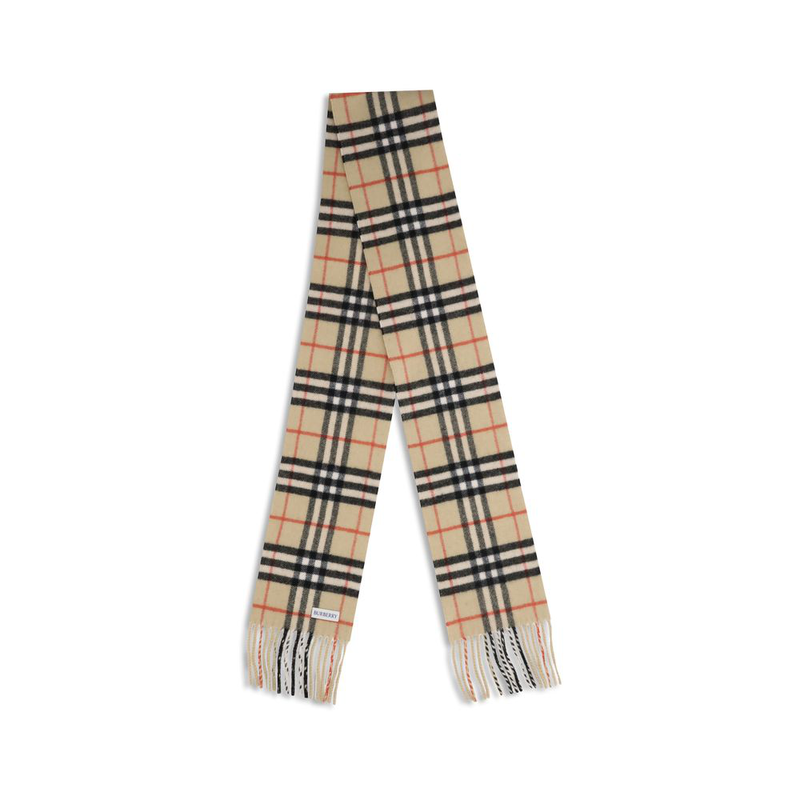 Beige cashmere scarf-null