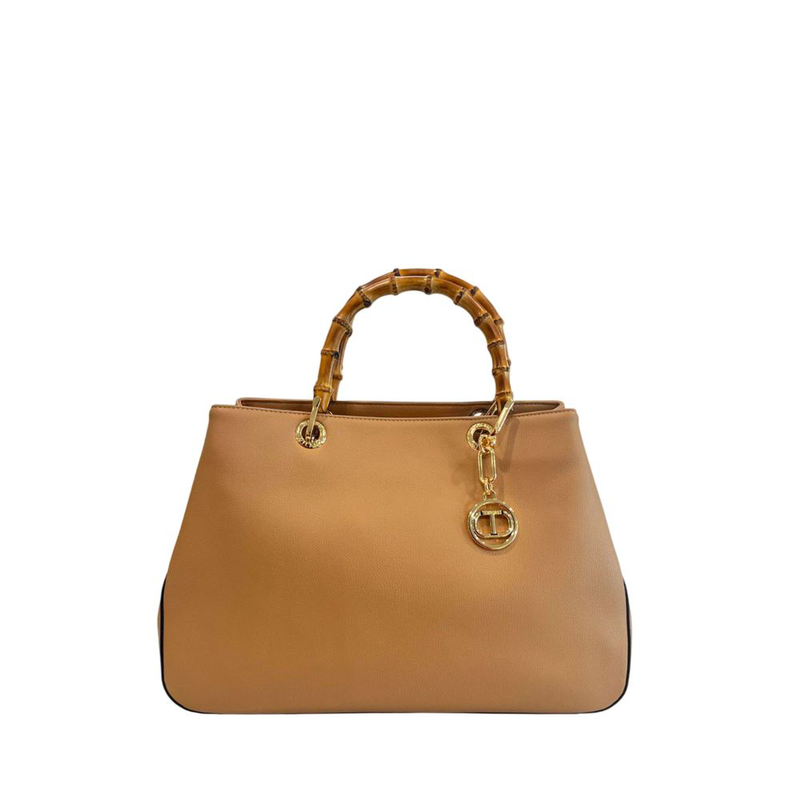 Brown pu women handbag-null