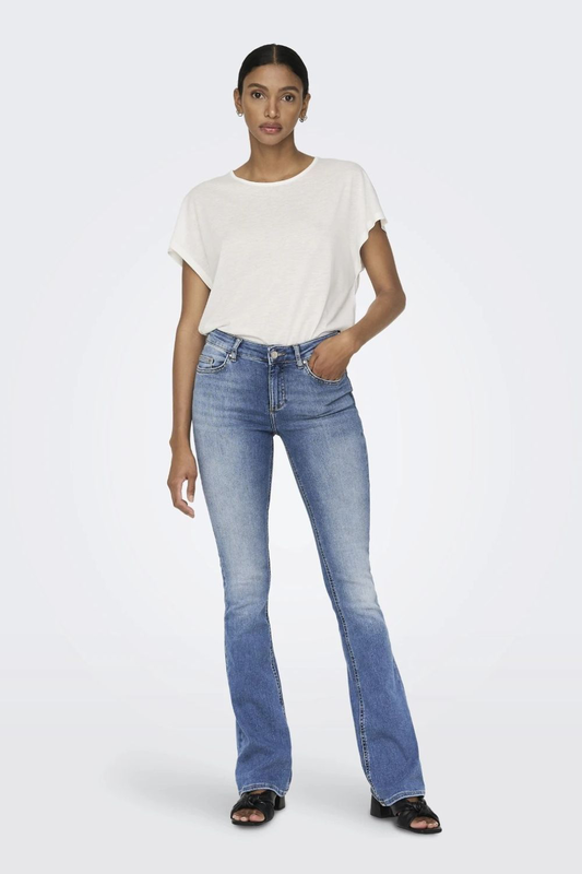 Only blush flared jeans image number null