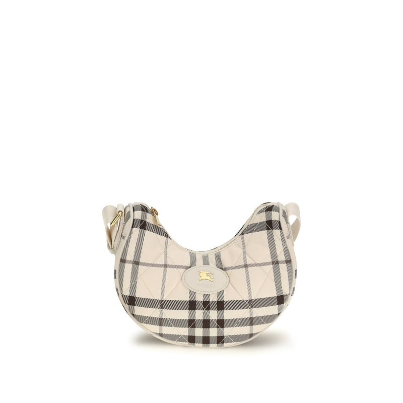 Beige polyamide shoulder bag-null