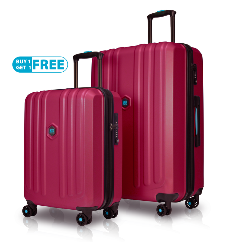 Bg berlin - enduro buy 1 get 1 free promo, set of 2 luggages, grape suitcases image number null