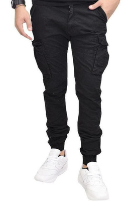 Cargo pants #bb70037, Black, medium