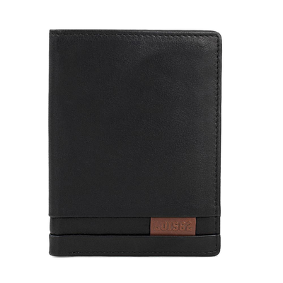 Πορτοφόλι ανδρικό δερμάτινο lois 202317-01 μαύρο, Black, medium